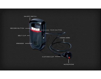 SpinMaster 70393 - SPY GEAR Tajný mikrofon Body Wire