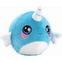 Squeezamals měkké plyšové zvířátko 9 cm Jednorožec modrý