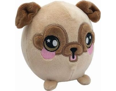 Squeezamals měkké plyšové zvířátko 9 cm  Lenochod  hnědý