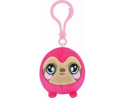 Squeezamals přívěsek 6 cm růžový méďa