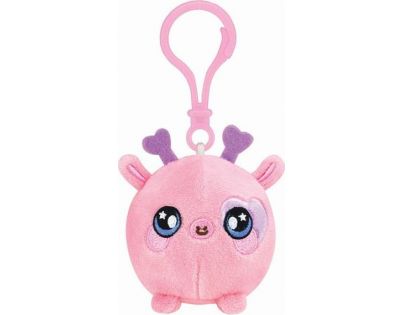 Squeezamals přívěsek 6 cm světle růžová žirafa