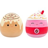 Squishmallows 1 + 1 Latté a Skořicová rolka Beata a Brown 20 cm