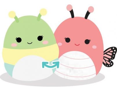 Squishmallows 2 v 1 Housenka Rutabaga a motýl Andreina 13 cm