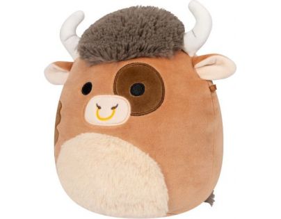 Squishmallows Hnědý strakatý býk Shep 30 cm
