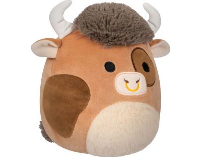 Squishmallows Hnědý strakatý býk Shep 30 cm