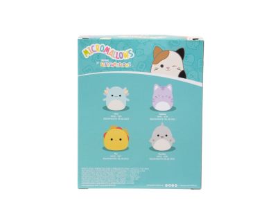 Squishmallows Micromallows 4Pack Axolotl, Kočka, Taco, Žralok