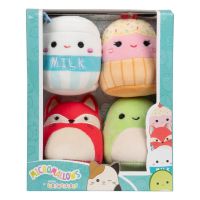 Squishmallows Micromallows 4Pack Liška, Želva, Mlíčko, Dortík 6