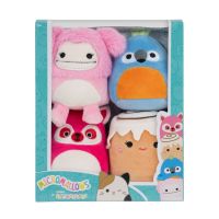 Squishmallows Micromallows 4Pack Mýval, Bigfoot, Ara, Skořicová rolka 6