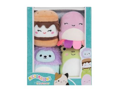 Squishmallows Micromallows 4Pack Žába, Chobotnice, Lev, S'more