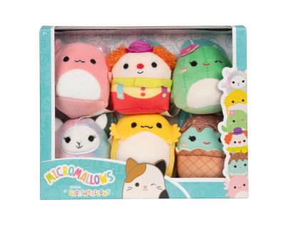 Squishmallows Micromallows 6Pack Axolotl, Klaun, Lamo-pegakorn, Kaktus, Agama, Cupcake