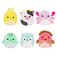 Squishmallows Micromallows 6Pack Krab, Želva, Kráva, Krocan, Ježen, Slimák