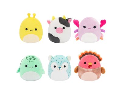 Squishmallows Micromallows 6Pack Krab, Želva, Kráva, Krocan, Ježen, Slimák