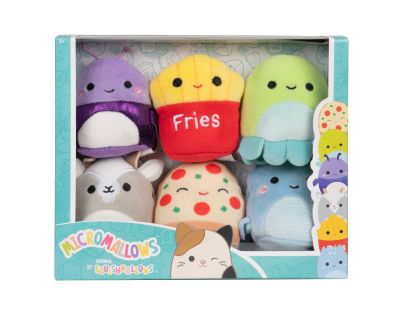 Squishmallows Micromallows 6Pack Lochneska, Chobotnice, Hranolky, Pizza, Kozel, Brouk