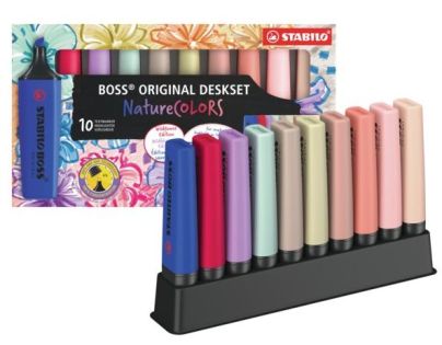 STABILO BOSS ORIGINAL NatureCOLORS Wildflower 10ks stolní set