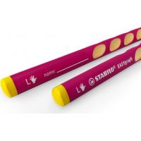 Ergonomická grafitová tužka pro leváky STABILO EASYgraph růžová 2 ks HB 2