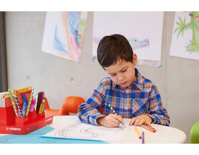 Ergonomická grafitová tužka pro praváky STABILO EASYgraph petrolejová 2 ks HB