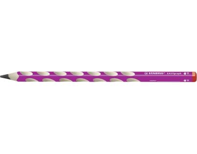 Ergonomická grafitová tužka pro praváky STABILO EASYgraph růžová 2 ks HB