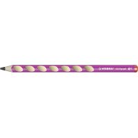 Ergonomická grafitová tužka pro praváky STABILO EASYgraph růžová 2 ks HB 3