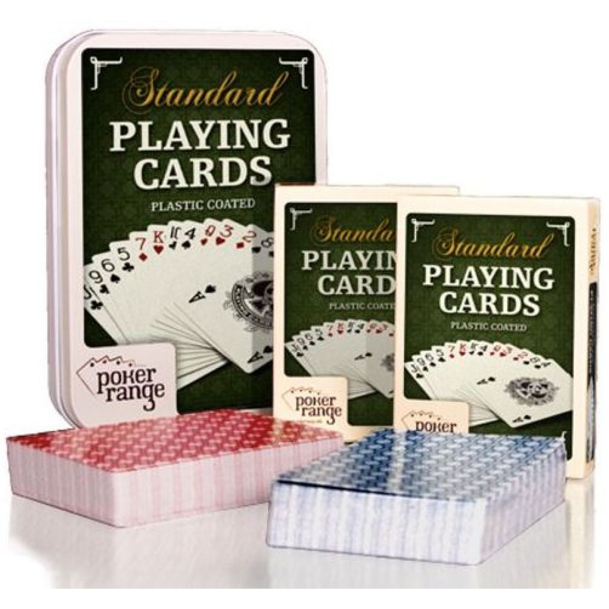 All In Games PR603 - Poker: Standard Poker 2x balíček karet v kovové krabičce