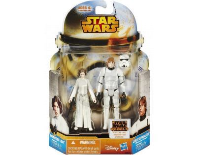 Hasbro Star Wars akční figurky 2ks - Princess Leia a Luke Skywalker