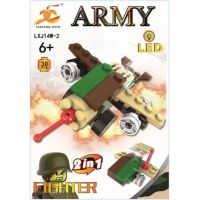 Epee Stavebnice Armáda s LED kostkou 2v1 Fighter