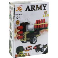 Epee Stavebnice Armáda s LED kostkou 2v1 Missile