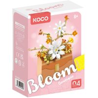 Stavebnice mini Květina v kabelce plast 232ks v krabičce 11x15x6cm