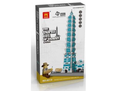 Stavebnice Tchaj-Pej 101 mrakodrap 1511 dílků (WANGE 8019)