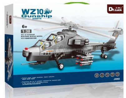 Stavebnice WZ-10 Gunship bitevní vrtulník 296 dílků (Dr.Luck JX002)