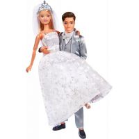 Steffi Love Svatební šaty a oblek Steffi pro panenku 29 a 30 cm 3