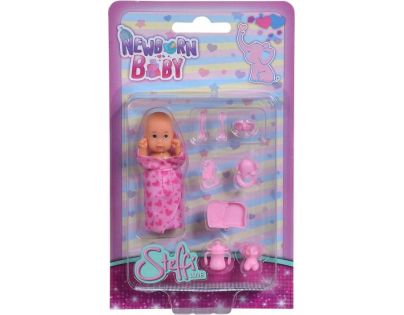 Steffi New Born Baby Miminko růžové