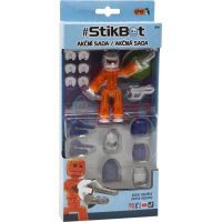 Stikbot action pack figurka s doplňky oranžový s helmou 2