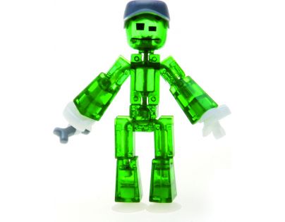 Stikbot action pack figurka s doplňky zelený s kšiltovkou