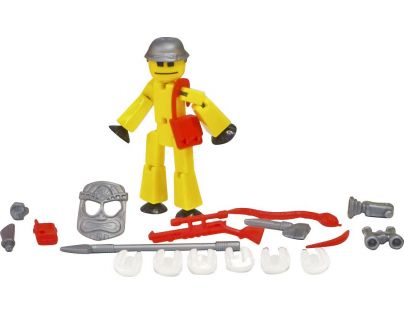 Stikbot action pack figurka s doplňky žlutý s helmou