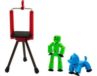 Stikbot Sada zvířátko + figurka zeleno-modrá