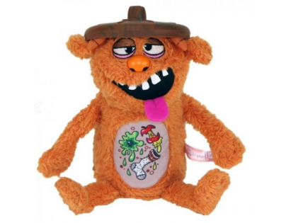 Stinky plyšák z popelnice 37cm Oranžová - Poškozený obal