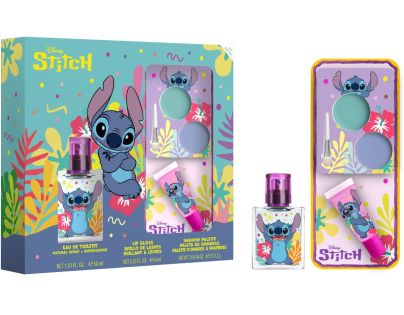 Stitch dárkový set EDT 30 ml + lesk na rty + oční stíny