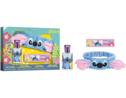 Stitch dárkový set EDT 50 ml + čelenka + oční stíny