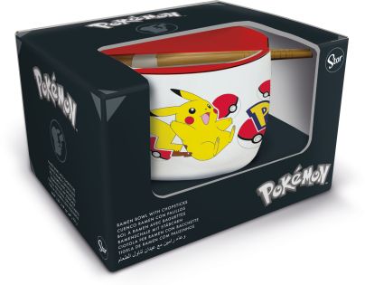STOR Pokémon ramen miska a hůlky, dárkový set