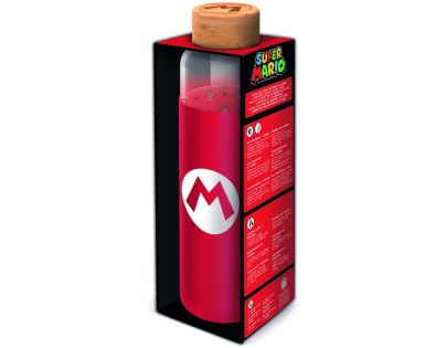Stor Super Mario Skleněná láhev s návlekem 585 ml