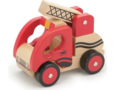 HM Studio Studo Wood Hasičský vůz