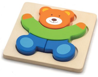 Studo Wood Puzzle Medvěd 4 dílky