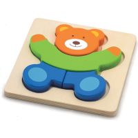 Studo Wood Puzzle Medvěd 4 dílky