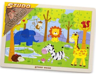Studo Wood Puzzle Safari 24 dílků