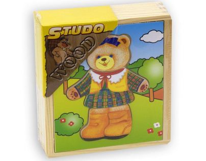 Studo Wood Šatní skříň medvědí slečna