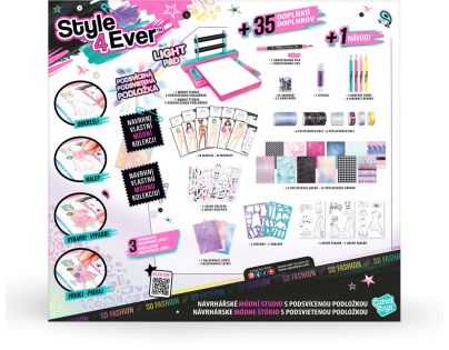 Style4Ever Návrhářské módní studio Light-up - Poškozený obal