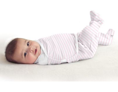 Summer Infant Zavinovačka SwaddleMe Footsie růžový proužek