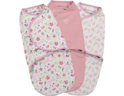 Summer Infant Zavinovačka SwaddleMe růžová sada 3ks