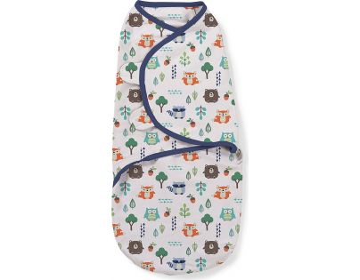 Summer Infant Zavinovačka SwaddleMe S modrá lesní motiv 2ks