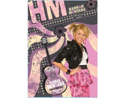 Sun Ce Hannah Montana Neprůhledný obal s linkovaným sešitem 60 listů